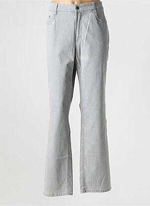 Jeans coupe droite gris ANNA MONTANA pour femme