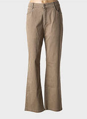 Jeans coupe droite marron ANNA MONTANA pour femme seconde vue