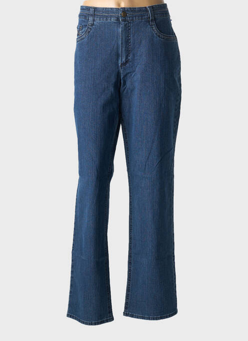 Jeans coupe droite bleu ANNA MONTANA pour femme