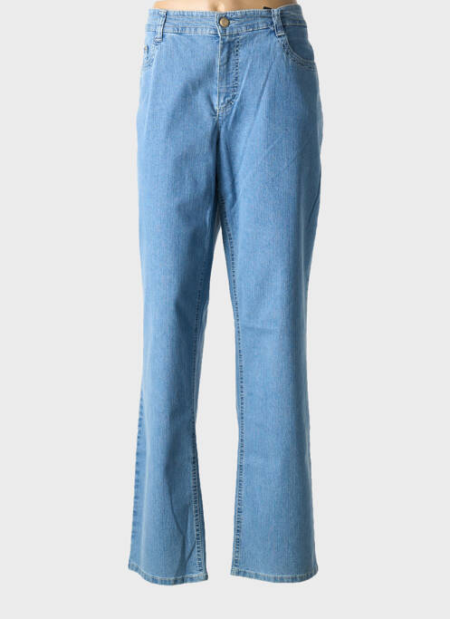 Jeans coupe droite bleu clair ANNA MONTANA pour femme