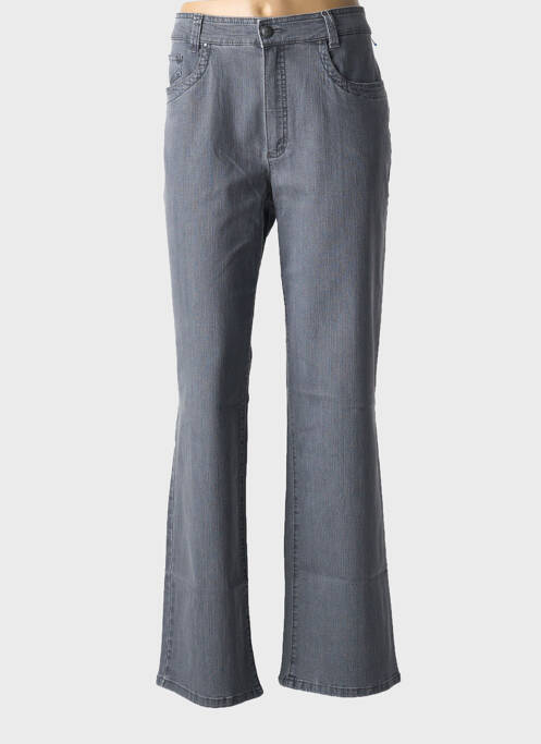 Jeans coupe droite gris ANNA MONTANA pour femme