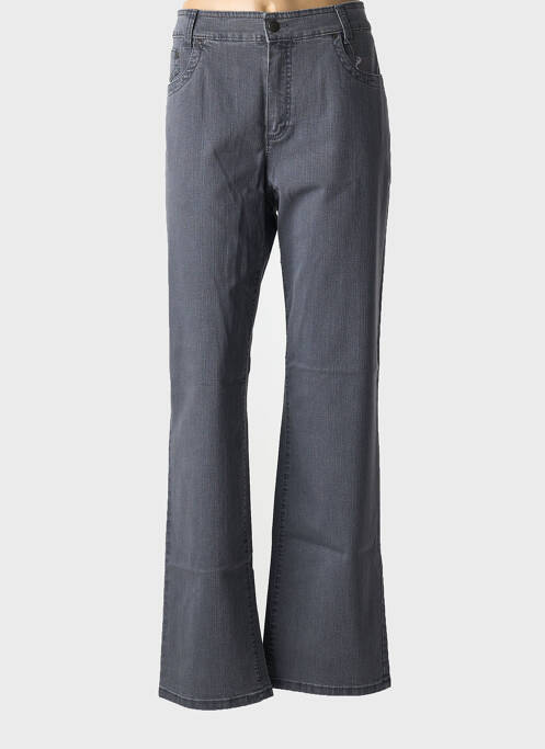 Jeans coupe droite gris ANNA MONTANA pour femme