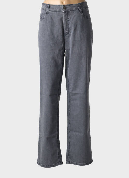 Jeans coupe droite gris ANNA MONTANA pour femme