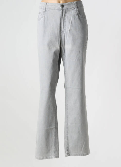 Jeans coupe droite gris ANNA MONTANA pour femme