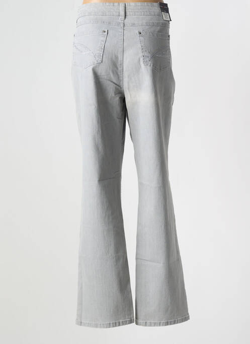 Jeans coupe droite gris ANNA MONTANA pour femme