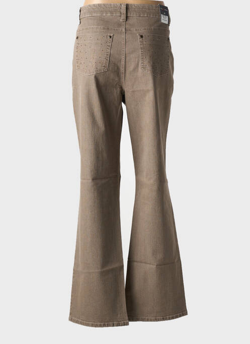 Jeans coupe droite marron ANNA MONTANA pour femme