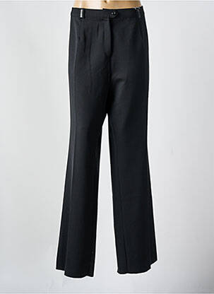 Pantalon droit stretch taille normale noir CAROLINE ROHMER femme