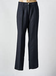 Pantalon droit tissage crêpe taille normale bleu CAROLINE ROHMER femme