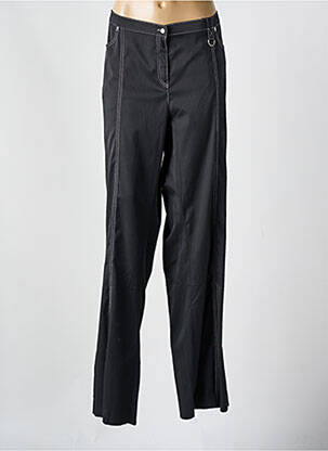 Pantalon droit stretch taille normale noir ELENA MIRO femme