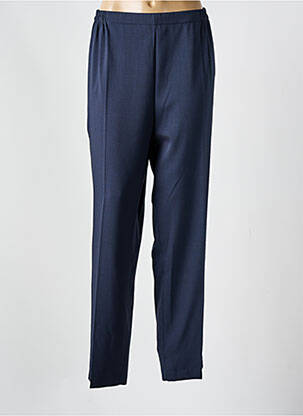Pantalon droit stretch taille normale bleu GEVANA femme