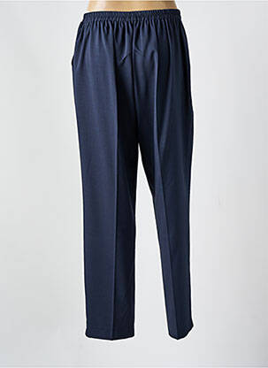 Pantalon droit stretch taille normale bleu GEVANA femme
