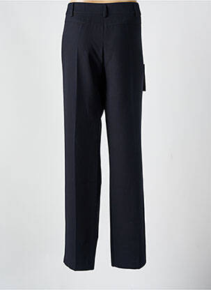 Pantalon droit tissage popeline taille normale noir ANDAMIO femme