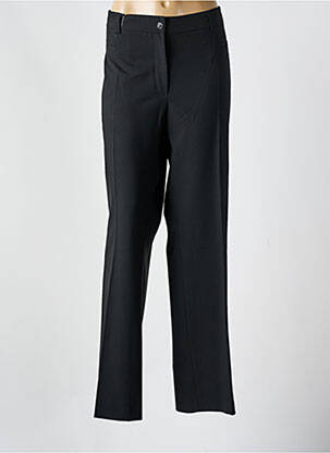 Pantalon droit stretch taille normale noir ANNA MONTANA femme