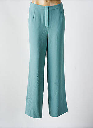 Pantalon droit tissage crêpe taille normale bleu VERA MONT femme