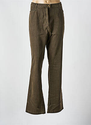 Pantalon flare stretch taille normale marron BLEU DE SYM femme