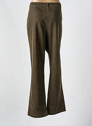 Pantalon flare stretch taille normale marron BLEU DE SYM femme