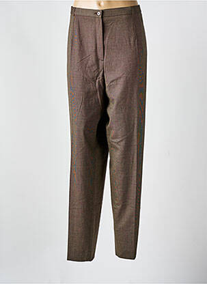 Pantalon droit stretch taille normale marron SAINT HILAIRE femme