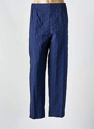 Pantalon droit stretch taille normale bleu GEVANA femme