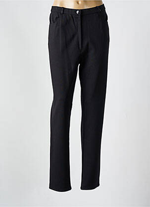 Pantalon slim taille élastique taille normale noir GEVANA femme