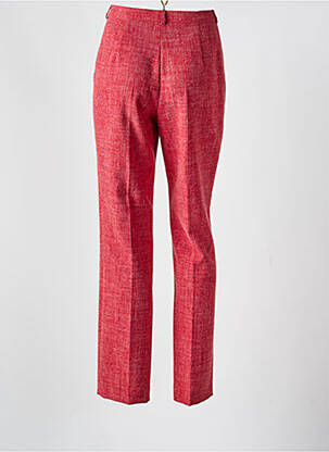 Pantalon droit stretch taille normale rouge SYM femme