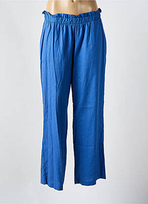 Pantalon droit taille élastique taille normale bleu MUS & BOMBON femme