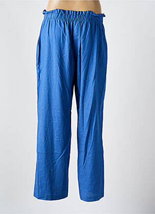 Pantalon droit taille élastique taille normale bleu MUS & BOMBON femme