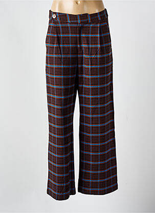 Pantalon droit stretch taille normale marron SURKANA femme
