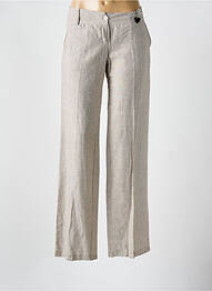 Pantalon droit taille normale taille normale gris LA FEE MARABOUTEE femme