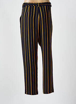 Pantalon droit tissage popeline taille normale bleu LA FEE MARABOUTEE femme