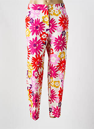 Pantalon chino tissage popeline taille normale rose PENNYBLACK femme