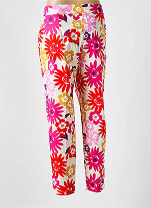 Pantalon chino tissage popeline taille normale rose PENNYBLACK femme