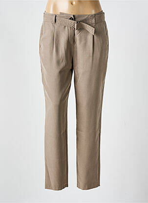 Pantalon slim tissage popeline taille normale marron GERRY WEBER femme
