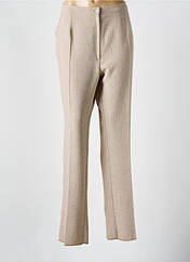 Pantalon droit beige GEVANA pour femme seconde vue