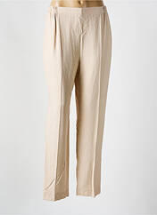 Pantalon droit beige GEVANA pour femme seconde vue