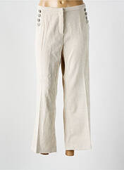 Pantalon droit beige SIGNE NATURE pour femme seconde vue