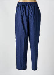 Pantalon droit bleu GEVANA pour femme seconde vue