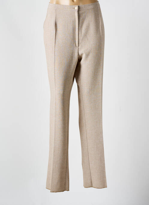 Pantalon droit beige GEVANA pour femme