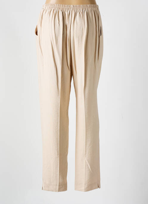 Pantalon droit beige GEVANA pour femme