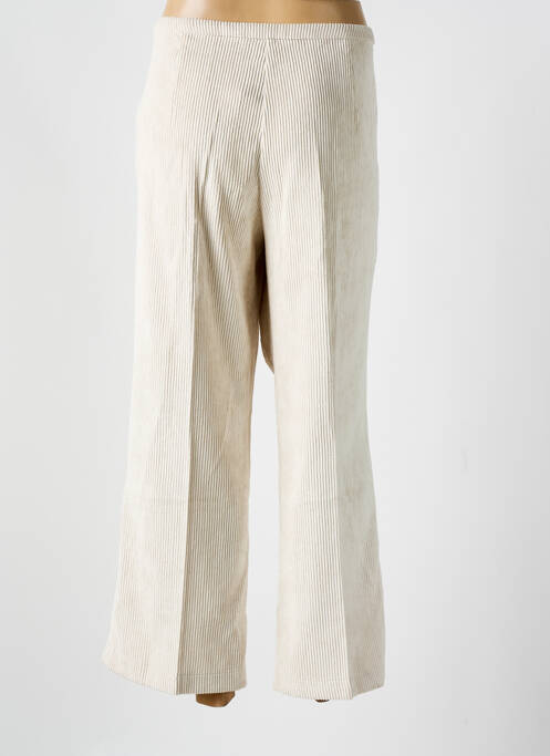 Pantalon droit beige SIGNE NATURE pour femme