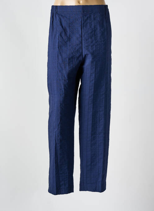 Pantalon droit bleu GEVANA pour femme