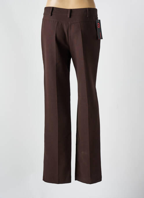 Pantalon droit marron ANDAMIO pour femme