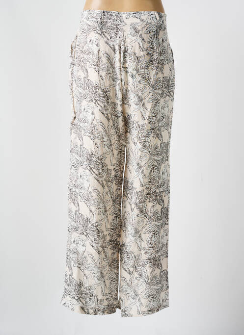 Pantalon large beige LA FEE MARABOUTEE pour femme