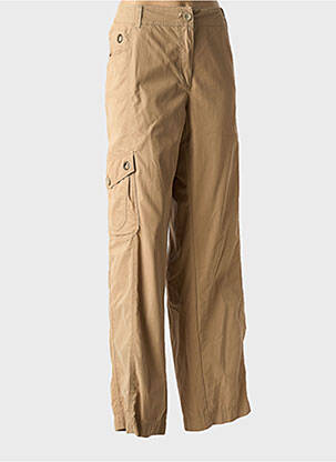 Pantalon cargo coupe droite taille normale beige PERSONA femme