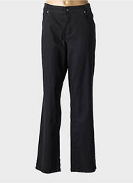 Jeans coupe droite stretch taille normale noir ANNA MONTANA femme