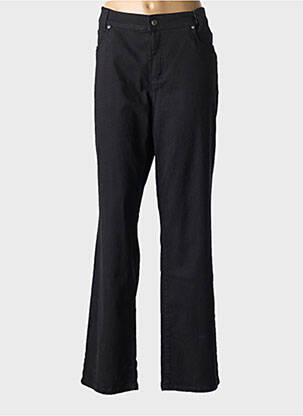 Jeans coupe droite stretch taille normale noir ANNA MONTANA femme