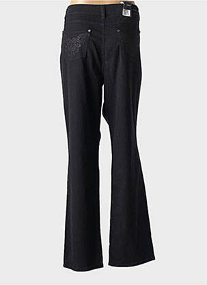 Jeans coupe droite stretch taille normale noir ANNA MONTANA femme