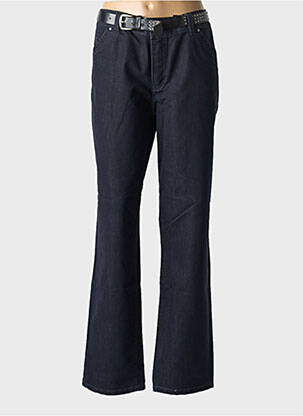 Jeans coupe slim tissage brut taille normale bleu ANNA MONTANA femme
