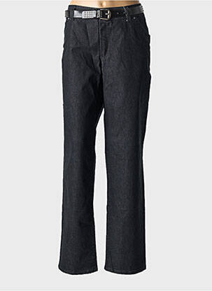 Jeans coupe slim stretch taille normale noir ANNA MONTANA femme