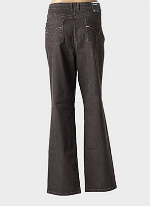 Jeans coupe slim stretch taille normale marron ZAFFIRI femme