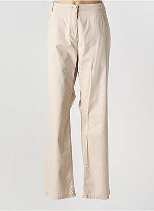 Pantalon slim tissage popeline taille normale beige BETTY BARCLAY femme